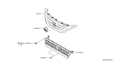 Diagram for 2018 Nissan Altima Grille - 62310-9HS1A