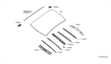 Diagram for Nissan Altima Hood Hinge - 73231-3TA0A