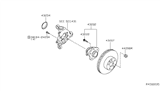 Diagram for 2016 Nissan Altima Brake Disc - 43206-ZX00A