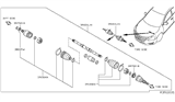 Diagram for 2017 Nissan Altima CV Boot - C92DA-JA02A