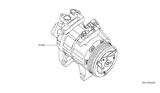 Diagram for 2017 Nissan Altima A/C Compressor - 92600-3TA6B