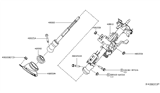 Diagram for 2016 Nissan Maxima Steering Shaft - 48080-3TA0A