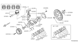 Diagram for Nissan Maxima Crankshaft Gear - 13021-JN01A