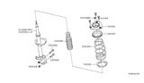 Diagram for 2013 Nissan Altima Shock Absorber - E4303-3TA1B