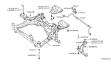 Diagram for Nissan Altima Sway Bar Bushing - 54613-3TA1A