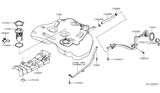 Diagram for Nissan Fuel Pump - 17040-3TA0D