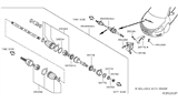 Diagram for Nissan Maxima CV Boot - C9G41-7Y015