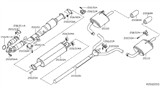 Diagram for 2015 Nissan Altima Exhaust Pipe - 20300-3TA0A