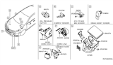 Diagram for Nissan Altima Horn - 25620-3TA1A
