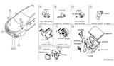 Diagram for Nissan Altima Parking Assist Distance Sensor - 28438-9HS0D