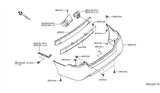 Diagram for Nissan Altima Bumper - 85022-9HS0H