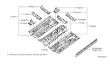 Diagram for 2017 Nissan Altima Floor Pan - 74320-3TA0D