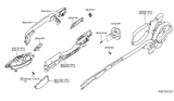 Diagram for 2017 Nissan Altima Rear Passenger Door Handle Latch - 82501-3TA0C