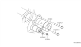 Diagram for Nissan Murano Starter Motor - 23300-9HP0A