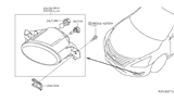 Diagram for 2017 Nissan Altima Fog Light Bulb - 26296-8990E