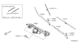 Diagram for 2017 Nissan Altima Wiper Pivot - 28800-9HS0A