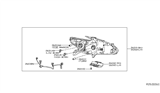 Diagram for Nissan Altima Headlight Bulb - 26296-9B92B