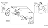 Diagram for 2015 Nissan Altima Brake Pad Set - D4060-9HM0B