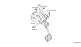 Diagram for 2019 Nissan Maxima Brake Pedal - 46501-3TA0B