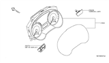 Diagram for 2015 Nissan Altima Speedometer - 24810-9HP0A