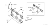 Diagram for 2017 Nissan Altima Radiator Support - 62500-9HS0A