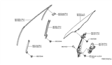 Diagram for 2016 Nissan Altima Window Regulator - 80720-3TA2A