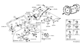 Diagram for 2016 Nissan Titan Oil Cooler Hose - 21633-EZ34A