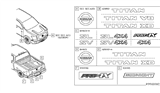 Diagram for Nissan Titan Emblem - 99098-EZ89A