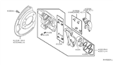 Diagram for Nissan Brake Caliper Repair Kit - D0135-ZC60A