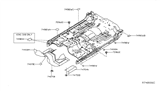 Diagram for Nissan Titan Exhaust Heat Shield - 74752-EZ40A