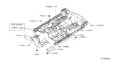 Diagram for Nissan Titan Exhaust Heat Shield - 74752-EZ40C