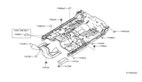 Diagram for 2016 Nissan Titan Exhaust Heat Shield - 74752-EZ40A