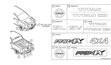 Diagram for 2018 Nissan Titan Emblem - 93490-EZ10B