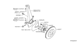 Diagram for Nissan Armada Wheel Bearing Dust Cap - 40234-7S000