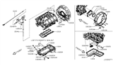 Diagram for Nissan Oil Pan Baffle - 11113-EZ40A