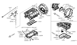 Diagram for 2018 Nissan Armada Oil Pan - 11110-EZ30A