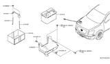 Diagram for 2010 Nissan Titan Battery Tray - 64860-7S000