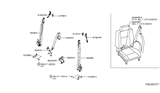 Diagram for 2017 Nissan Titan Seat Belt - 86884-EZ28B