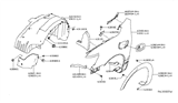 Diagram for Nissan Titan Wheelhouse - 63830-EZ40D