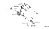 Diagram for 2019 Nissan Titan Door Handle - 82640-EZ91A