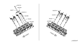 Diagram for Nissan Titan Fuel Injector - 16600-EZ49ARE