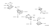 Diagram for 2016 Nissan Titan Engine Mount - 11220-EZ30A