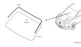 Diagram for 2016 Nissan Titan Windshield - 72700-EZ10B