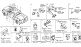 Diagram for Nissan Quest Mirror Switch - 25570-1AA0A