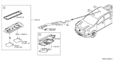 Diagram for Nissan Dome Light - 26460-EZ30A