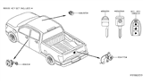 Diagram for 2020 Nissan Titan Door Lock Cylinder - K3477-EZ01A