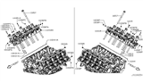 Diagram for 2016 Nissan Titan Cylinder Head - 11041-EZ40ARE