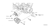 Diagram for 2018 Nissan Titan Alternator Bracket - 11710-EZ40A