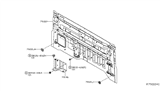 Diagram for 2020 Nissan Titan Body Mount Hole Plug - 92570-VB000