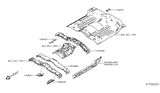 Diagram for 2017 Nissan Titan Rear Crossmember - G4540-EZ2MA